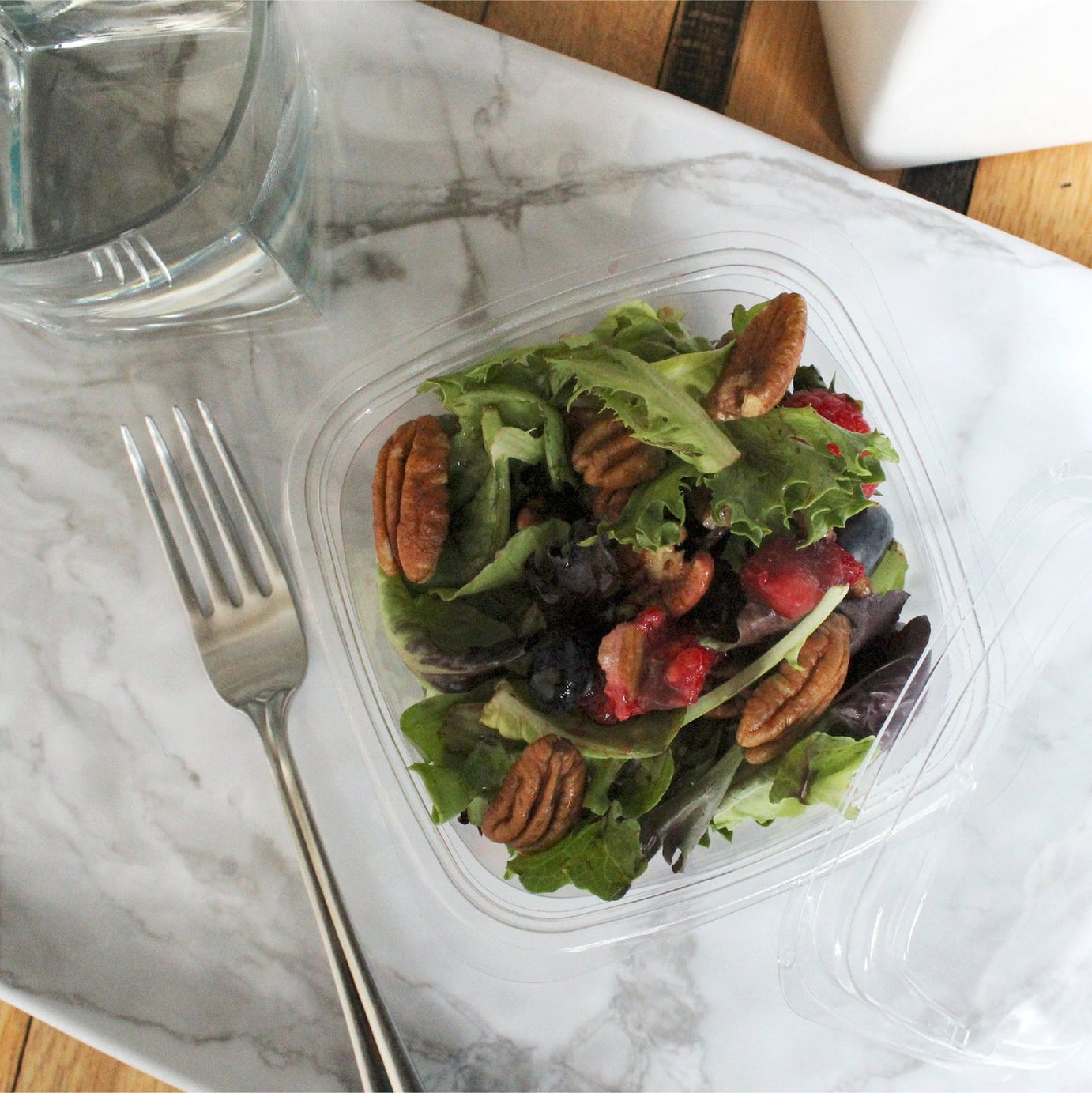 16 oz. Deli Container, Crystal Clear, PLA, 675/Case