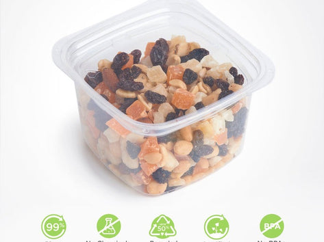 24 oz. Deli Container, Crystal Clear, PLA, 675/Case