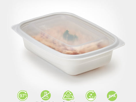 Microwavable Lid for 16, 24 & 32 oz. GoodToGo™ Containers, Mist, CPLA, 450/Case