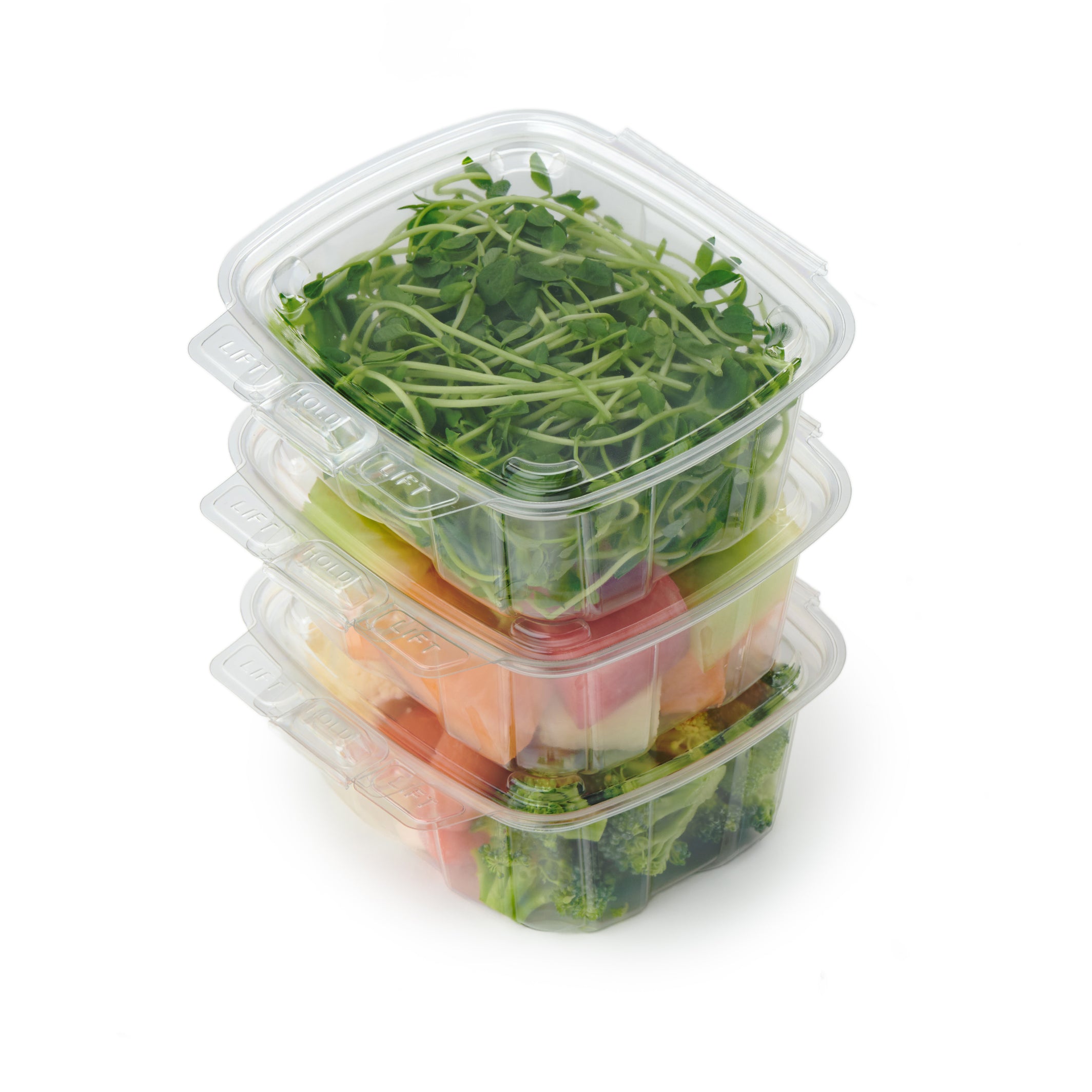 GoodGuard™ Multipurpose Clamshell Package, Crystal Clear, PLA, 270/Case