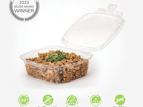 GoodGuard™ 24 oz. Multi-purpose Clamshell Package, Crystal Clear, PLA, 180/Case