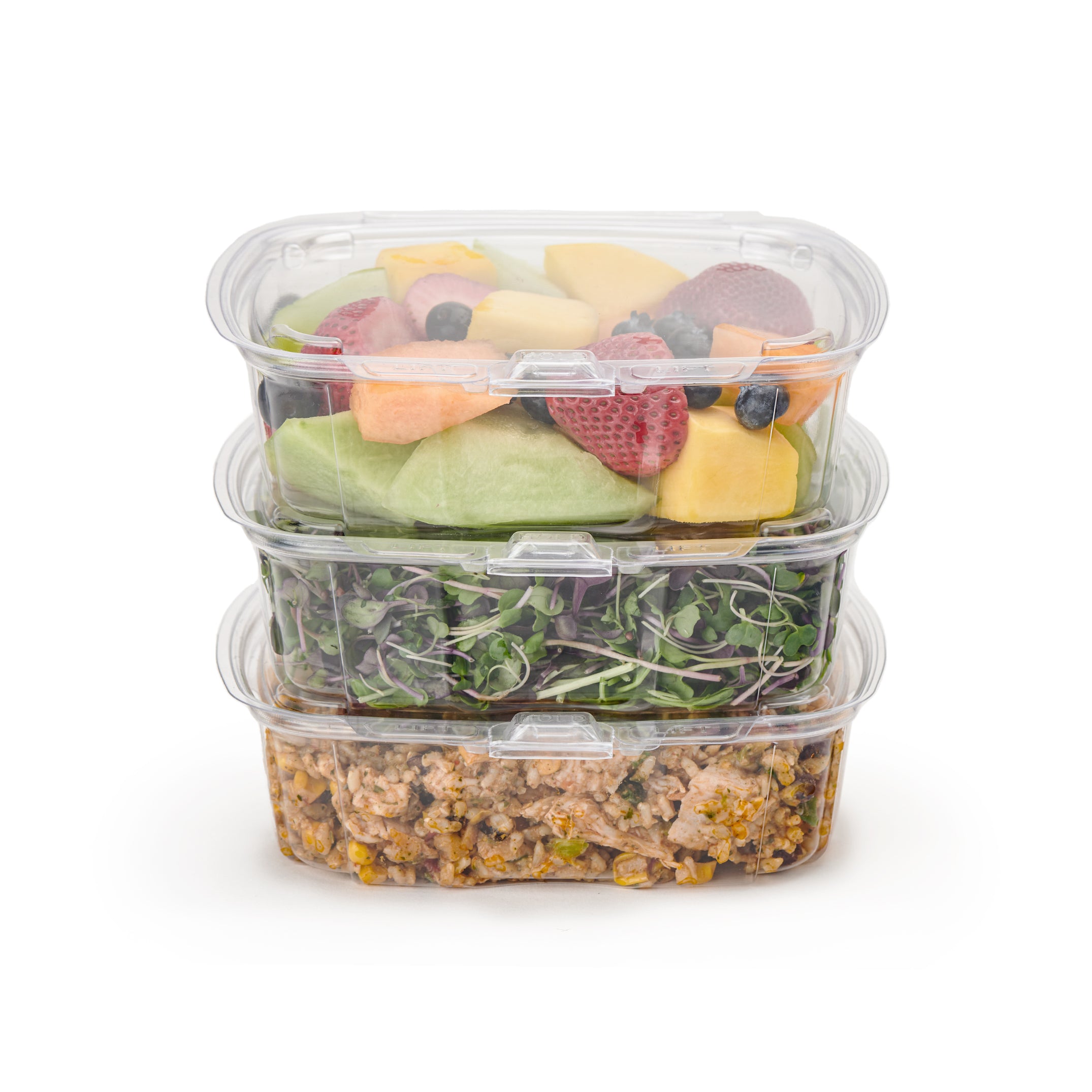 GoodGuard™ Multipurpose Clamshell Package, Crystal Clear, PLA, 270/Case