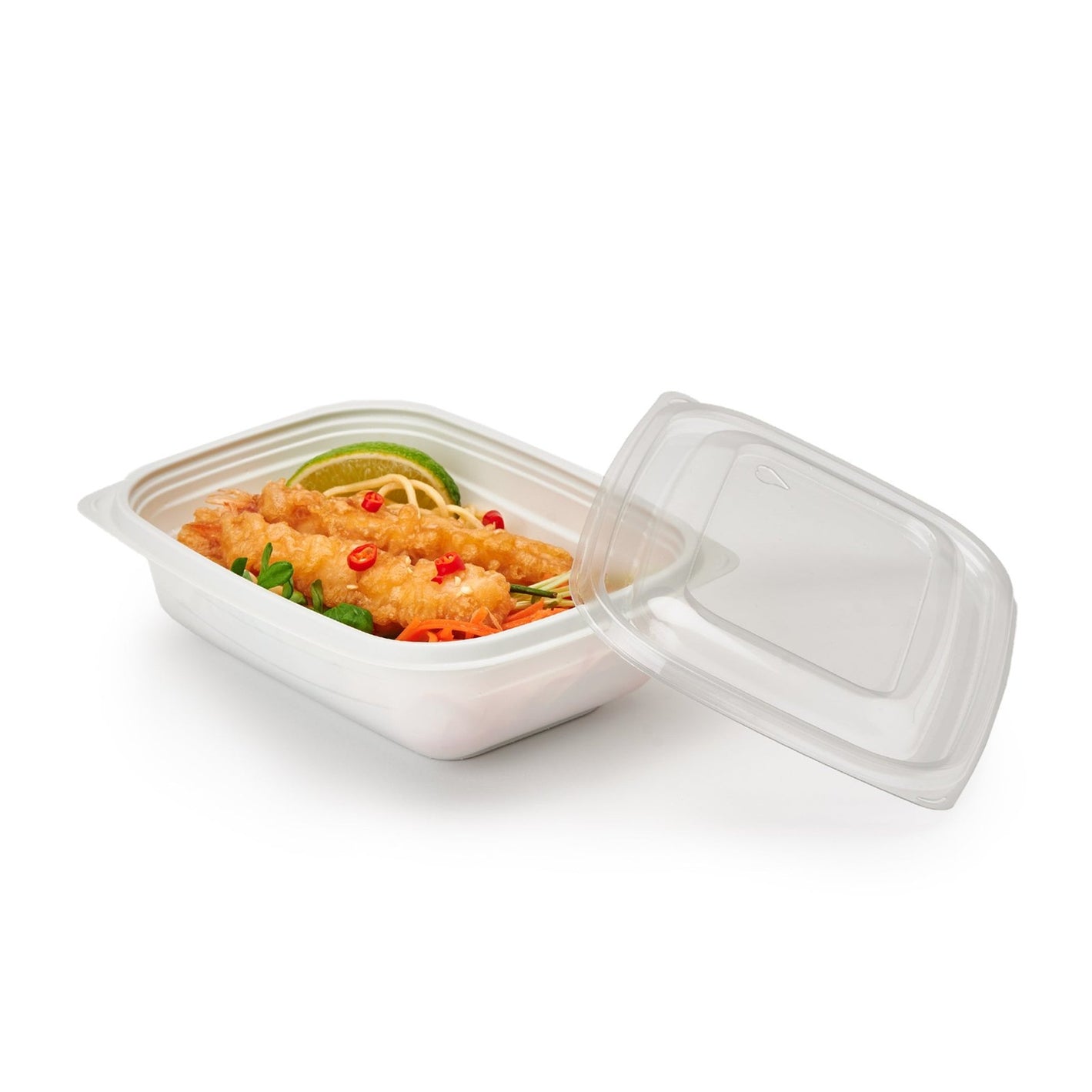 24 oz. GoodToGo™ Microwavable Container, Stone, CPLA, 450/Case
