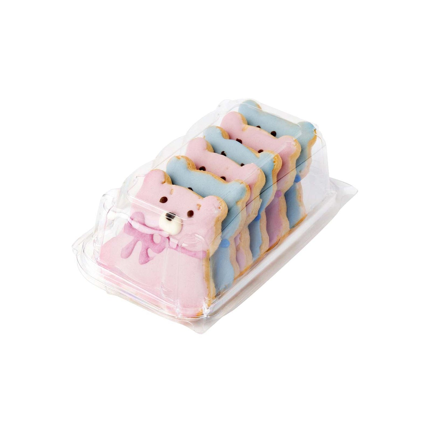 Single Row 6-pack 2.75" Cookie & Bar Tiered Display Package, Crystal Clear, PLA, 275/Case