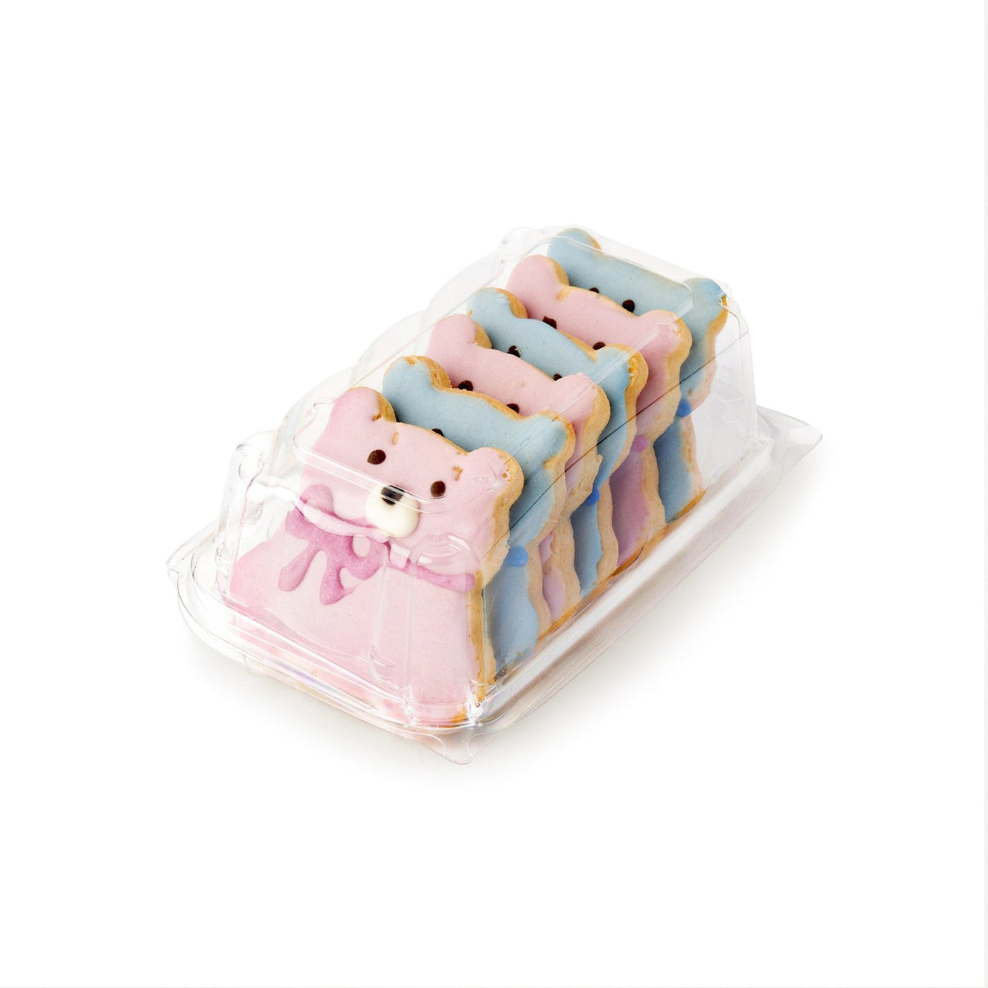 Single Row 6-pack 2.75" Cookie & Bar Tiered Display Package, Crystal Clear, PLA, 275/Case