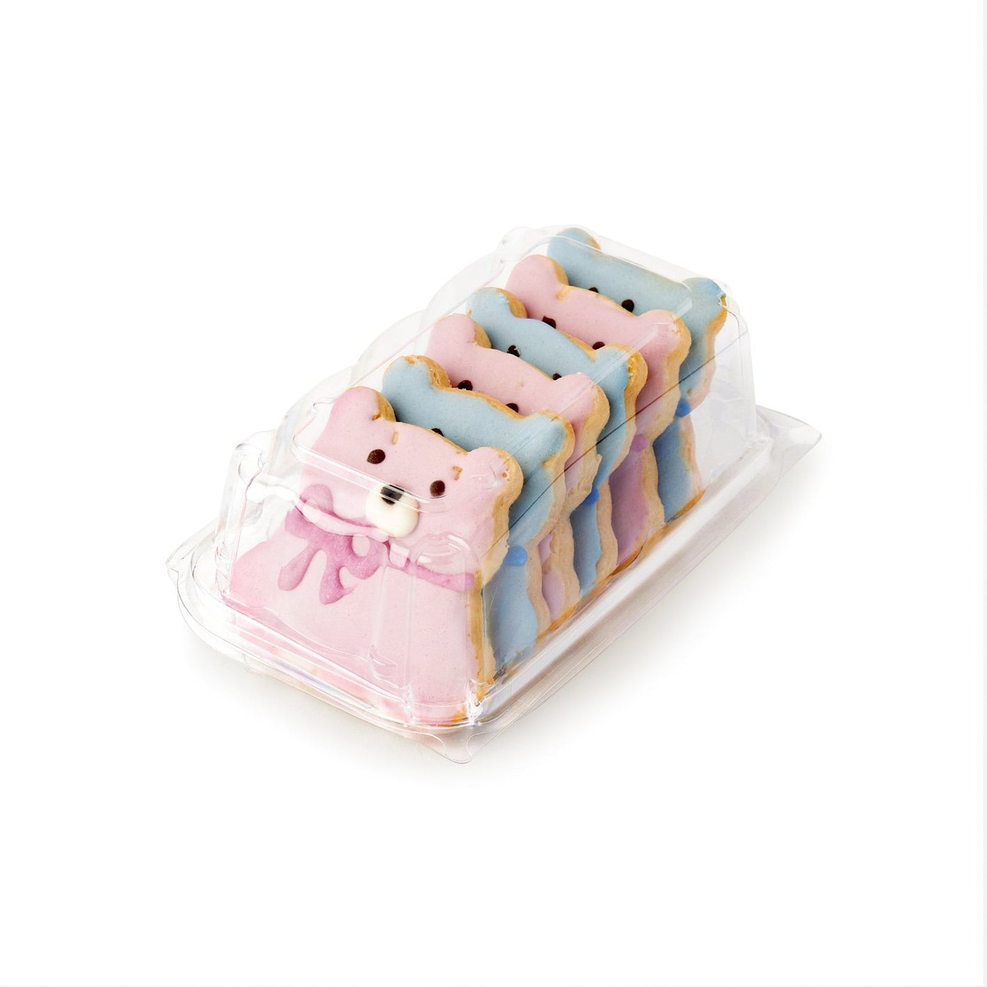Single Row 6-pack 2.75" Cookie & Bar Tiered Display Package, Crystal Clear, PLA, 275/Case