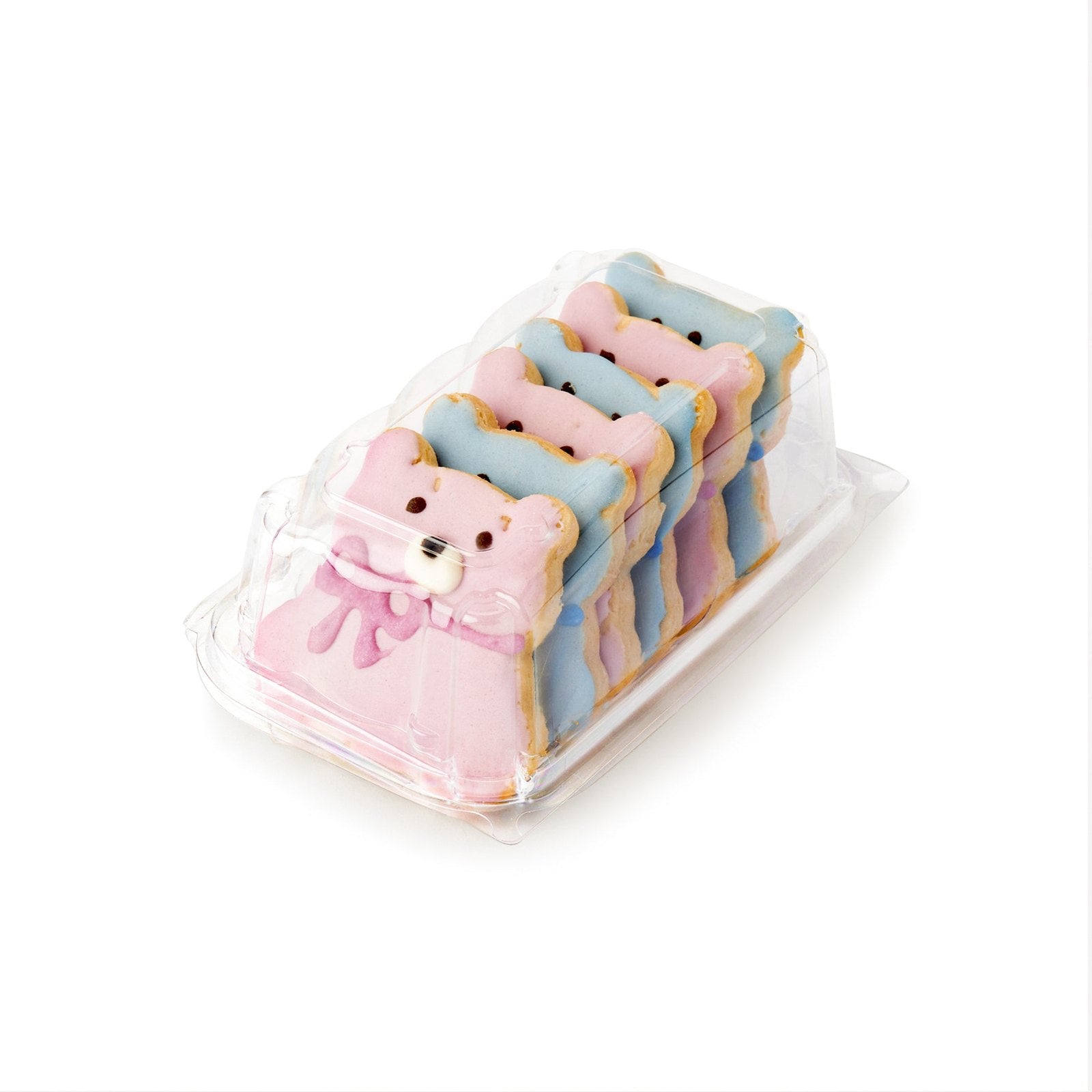 Single Row 6-pack 2.75" Cookie & Bar Tiered Display Package, Crystal Clear, PLA, 275/Case