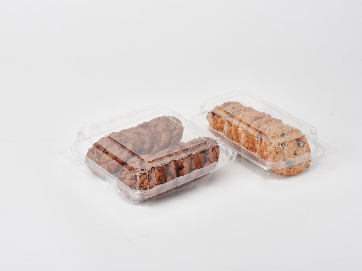 Single Row 3" Cookie, Donut & Sliced Loaf Angled Display Package , Crystal Clear, PLA, 275/Case