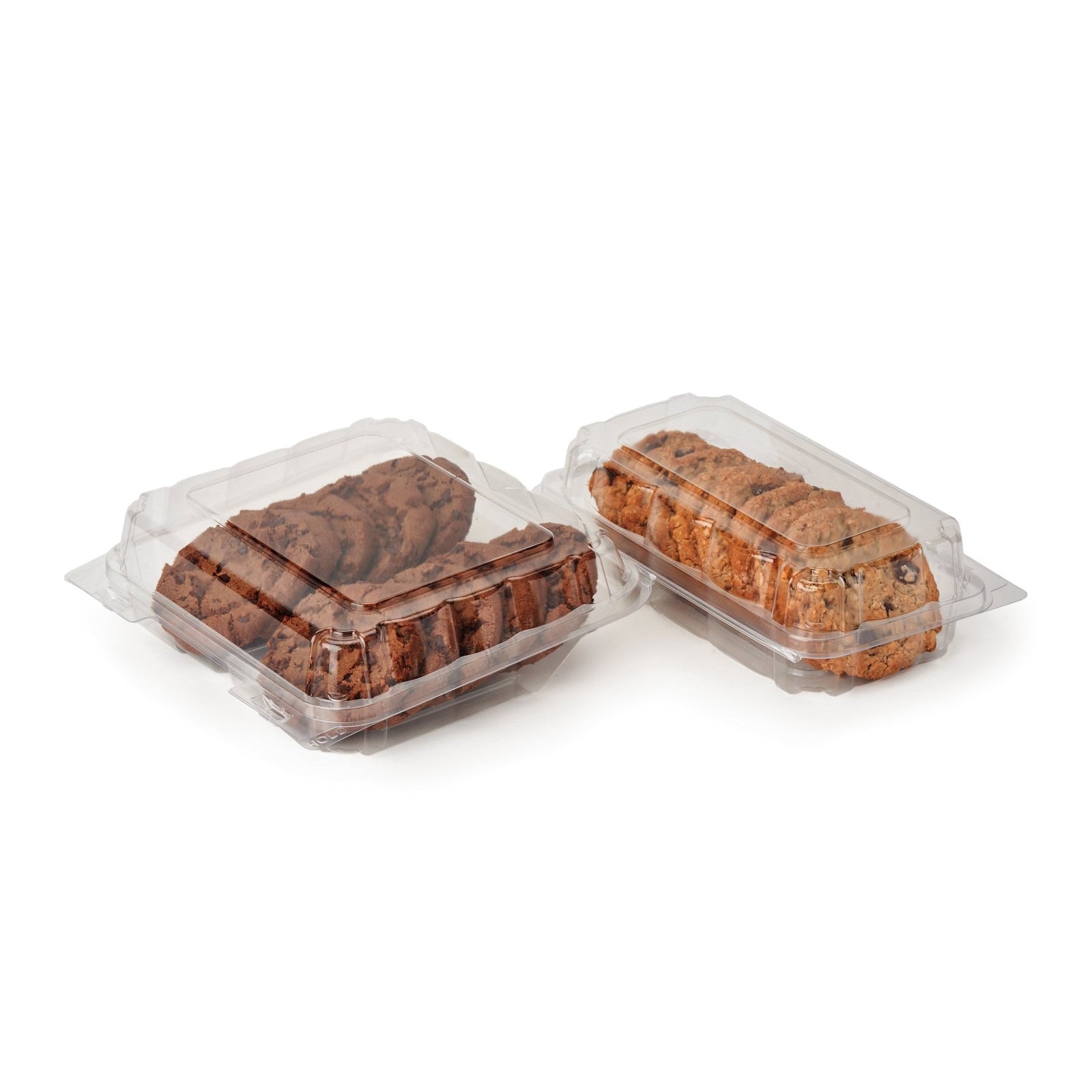Single Row 3" Cookie, Donut & Sliced Loaf Angled Display Package , Crystal Clear, PLA, 275/Case