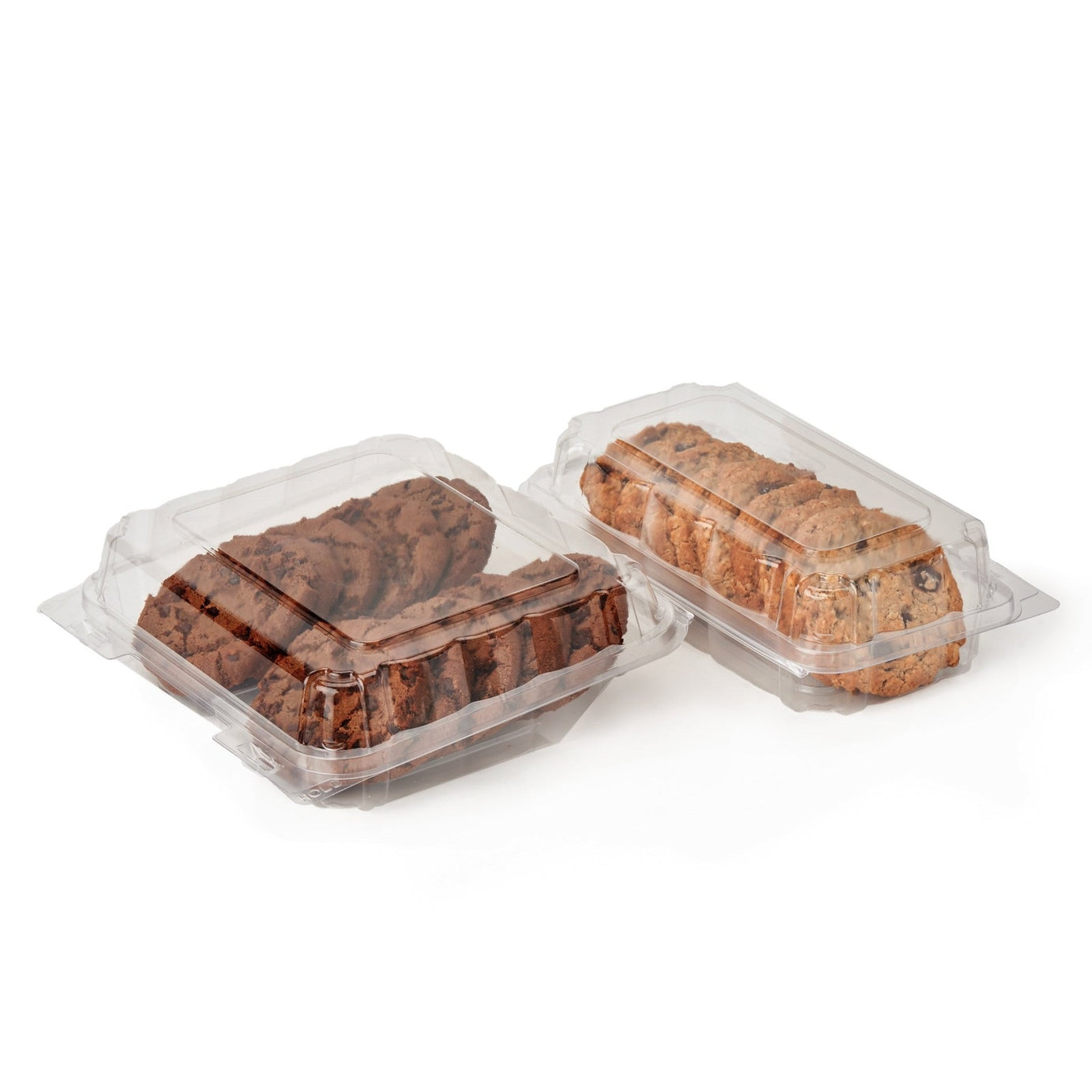 Single Row 3" Cookie, Donut & Sliced Loaf Angled Display Package , Crystal Clear, PLA, 275/Case
