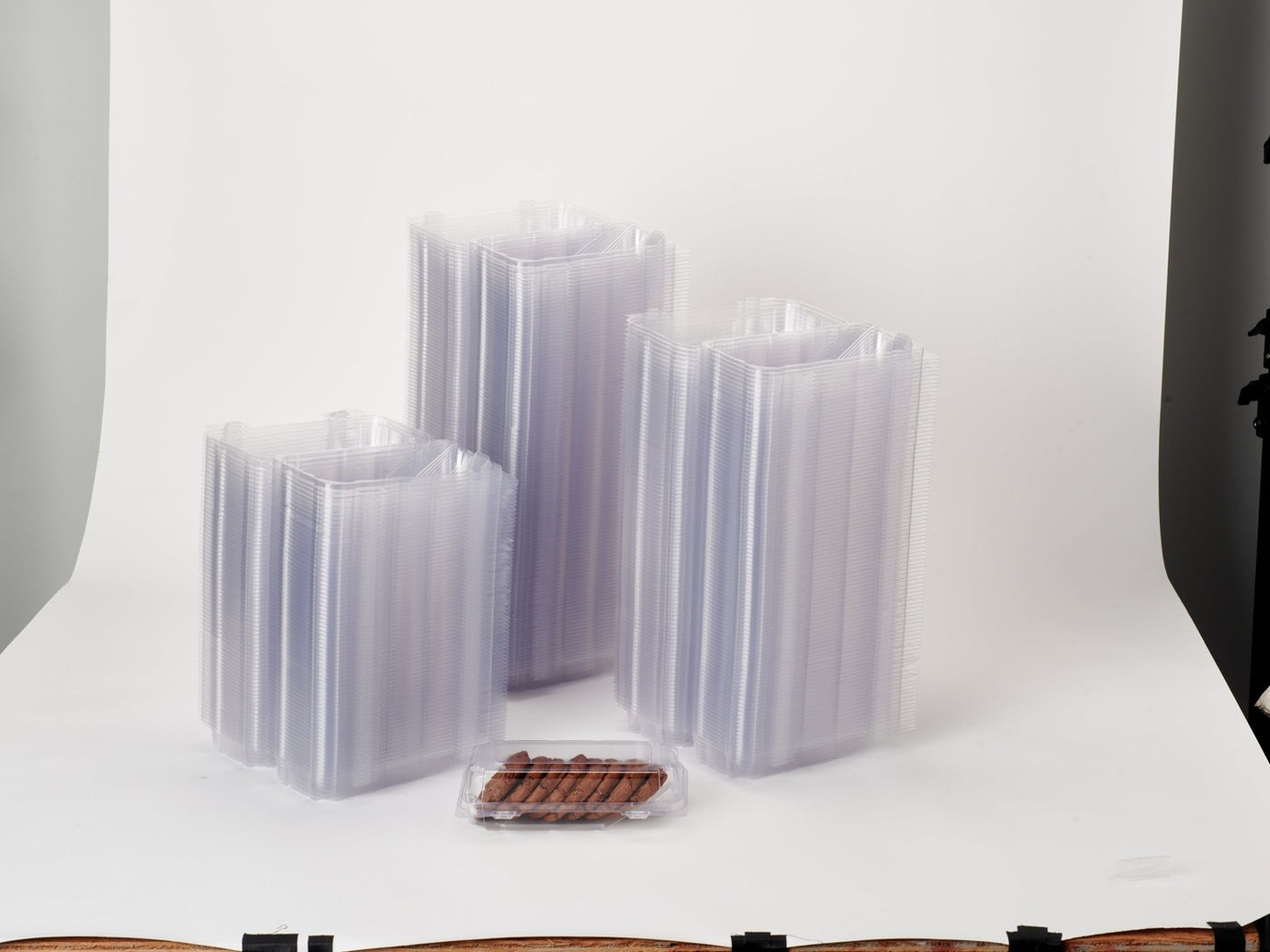 Single Row 3" Cookie, Donut & Sliced Loaf Angled Display Package , Crystal Clear, PLA, 275/Case