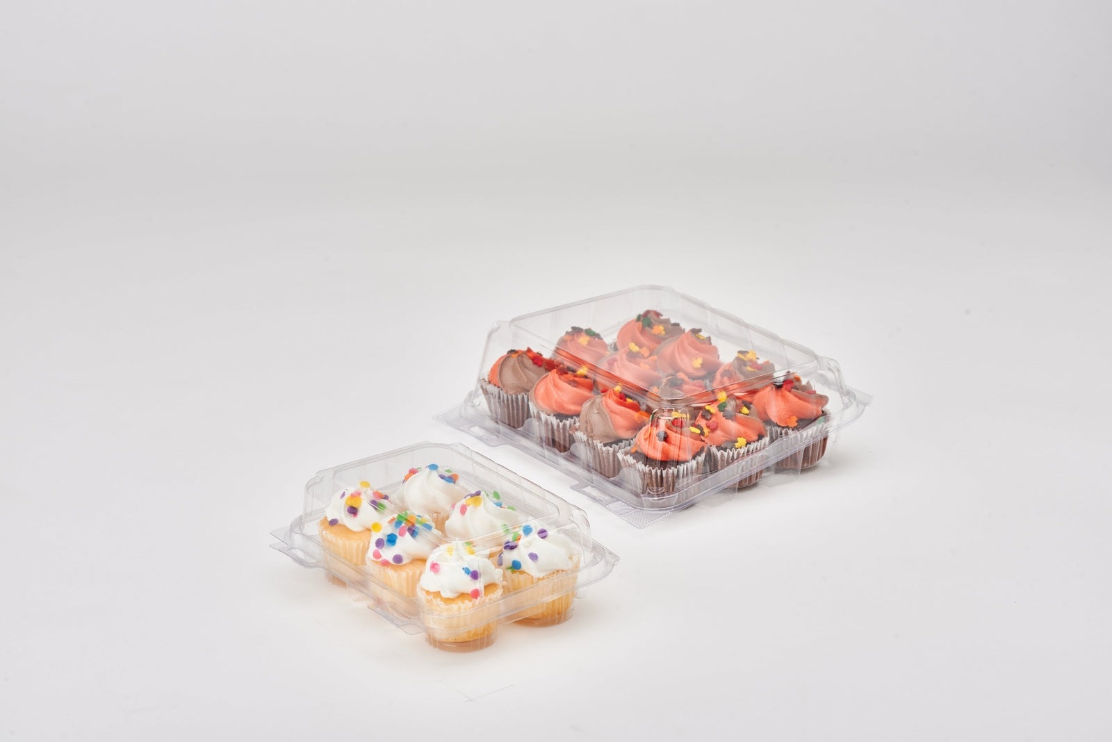 12-pack 2.5" Mini Cupcake & Muffin Package, Crystal Clear, PLA, 225/Case