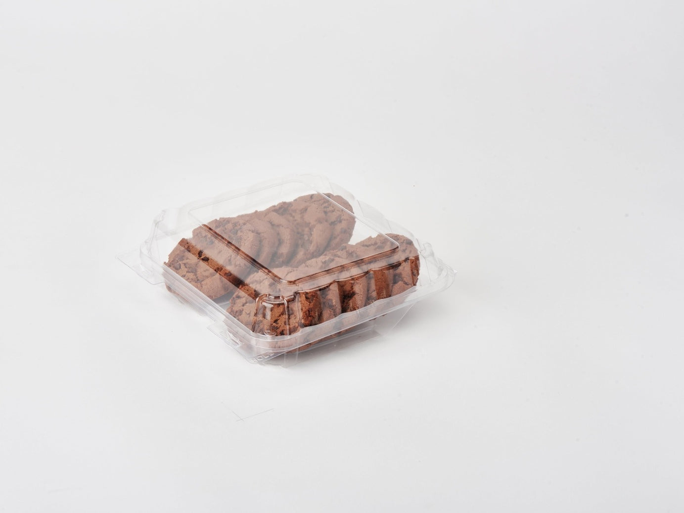 Double Row 3" Cookie & Sliced Loaf Angled Display Package, Crystal Clear, PLA, 270/Case