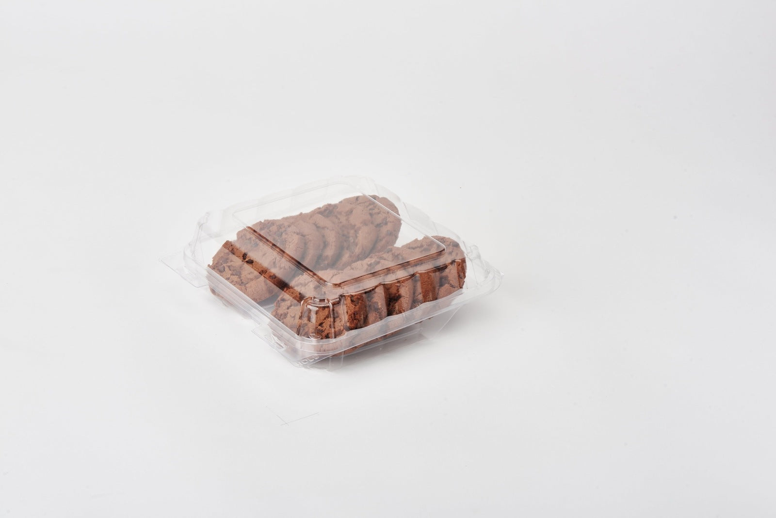 Double Row 3" Cookie & Sliced Loaf Angled Display Package, Crystal Clear, PLA, 270/Case