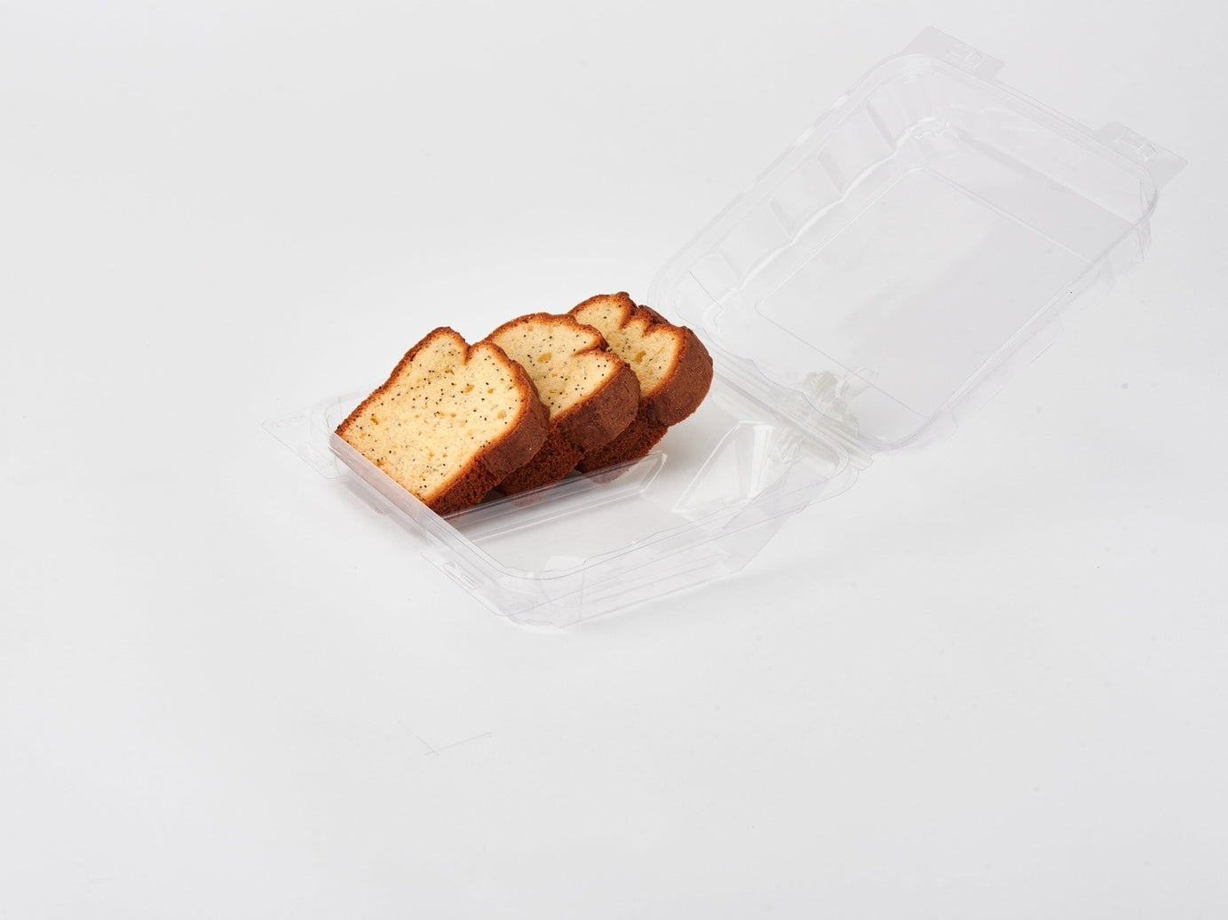 Double Row 3" Cookie & Sliced Loaf Angled Display Package, Crystal Clear, PLA, 270/Case