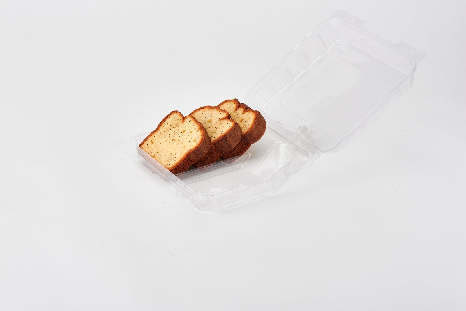 Double Row 3" Cookie & Sliced Loaf Angled Display Package, Crystal Clear, PLA, 270/Case