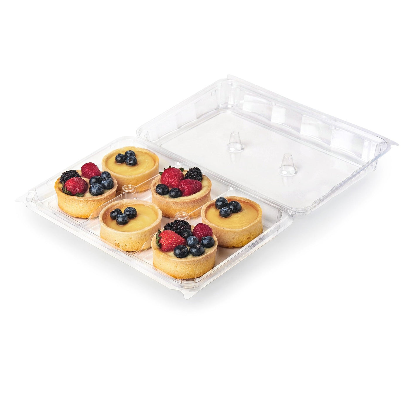 6-pack 3" Donut & Bar Package, Crystal Clear, PLA, 100/Case