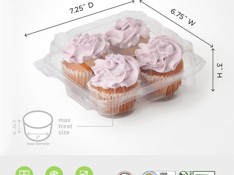 4-pack 2.75" Classic Muffin Package 0216