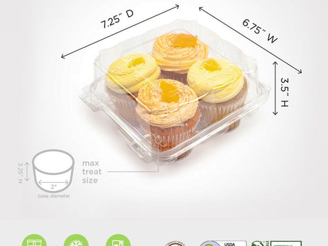 4-pack 3.25" Classic Cupcake & Muffin Package 0215