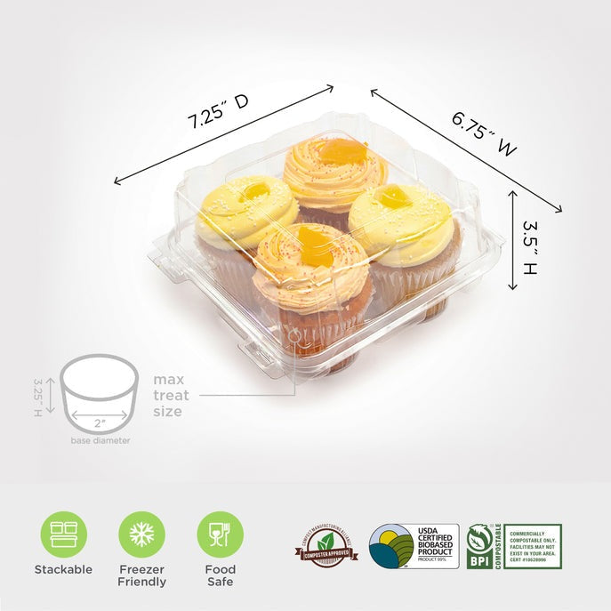 4-pack 3.25" Classic Cupcake & Muffin Package 0215