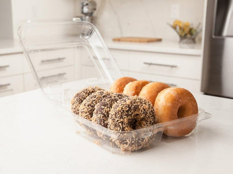 Double Row 3.5" Cookie, Donut & Sliced Loaf Angled Display Package -0255