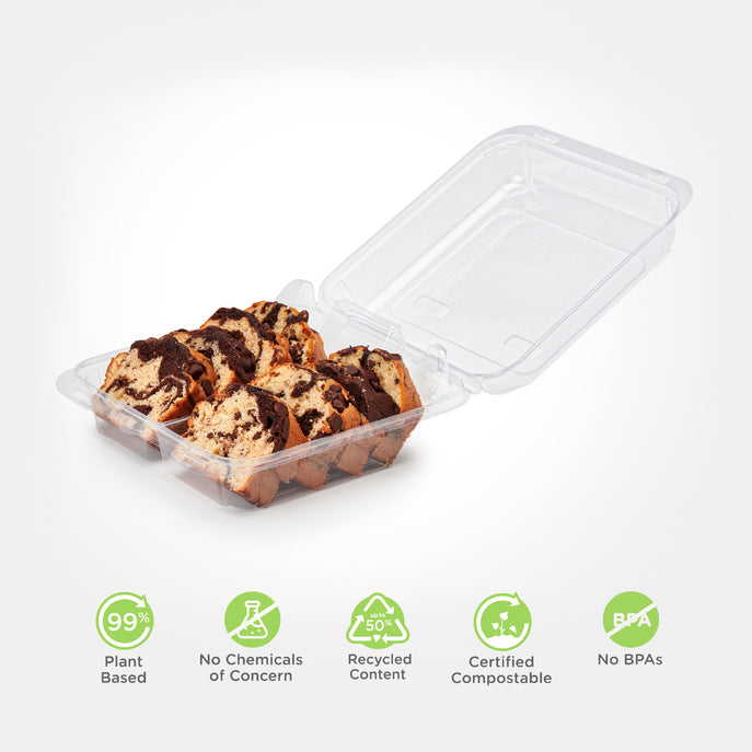 Double Row 3.5" Cookie, Donut & Sliced Loaf Angled Display Package -0255