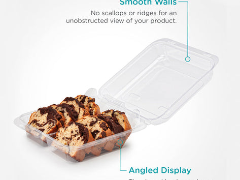 Double Row 3.5" Cookie, Donut & Sliced Loaf Angled Display Package -0255