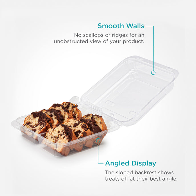 Double Row 3.5" Cookie, Donut & Sliced Loaf Angled Display Package -0255