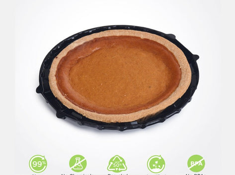 Simply Secure 9" Pie Base, Licorice, PLA, 120/Case