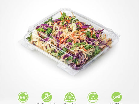 1.75” Multi-purpose Hinged Tray, Crystal Clear, PLA, 230/Case