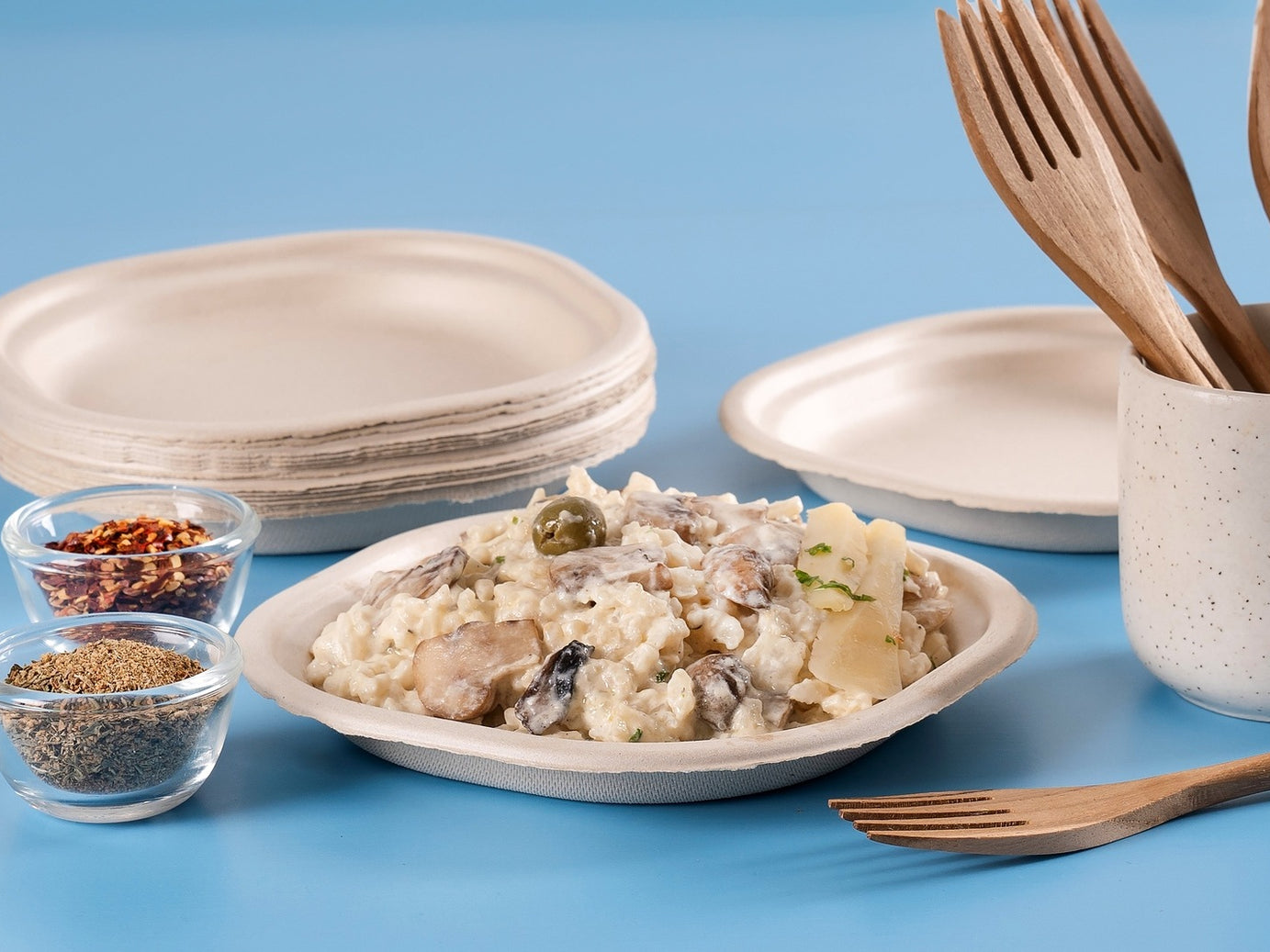 Chowpatty 7 Inch Sugarcane Bagasse Disposable Plate,1000 Count