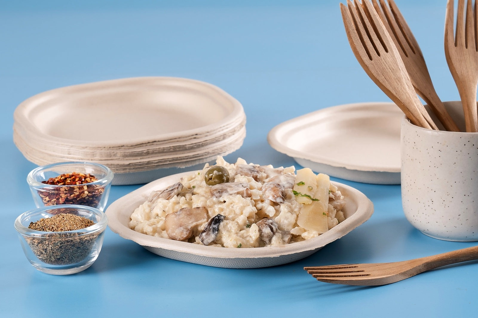 Chowpatty 7 Inch Sugarcane Bagasse Disposable Plate,1000 Count