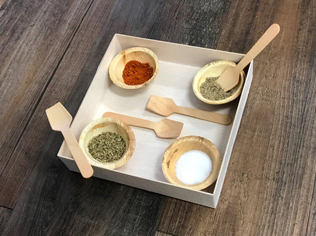 4" Heavy Wooden Tasting Spoon - 2500 pcs