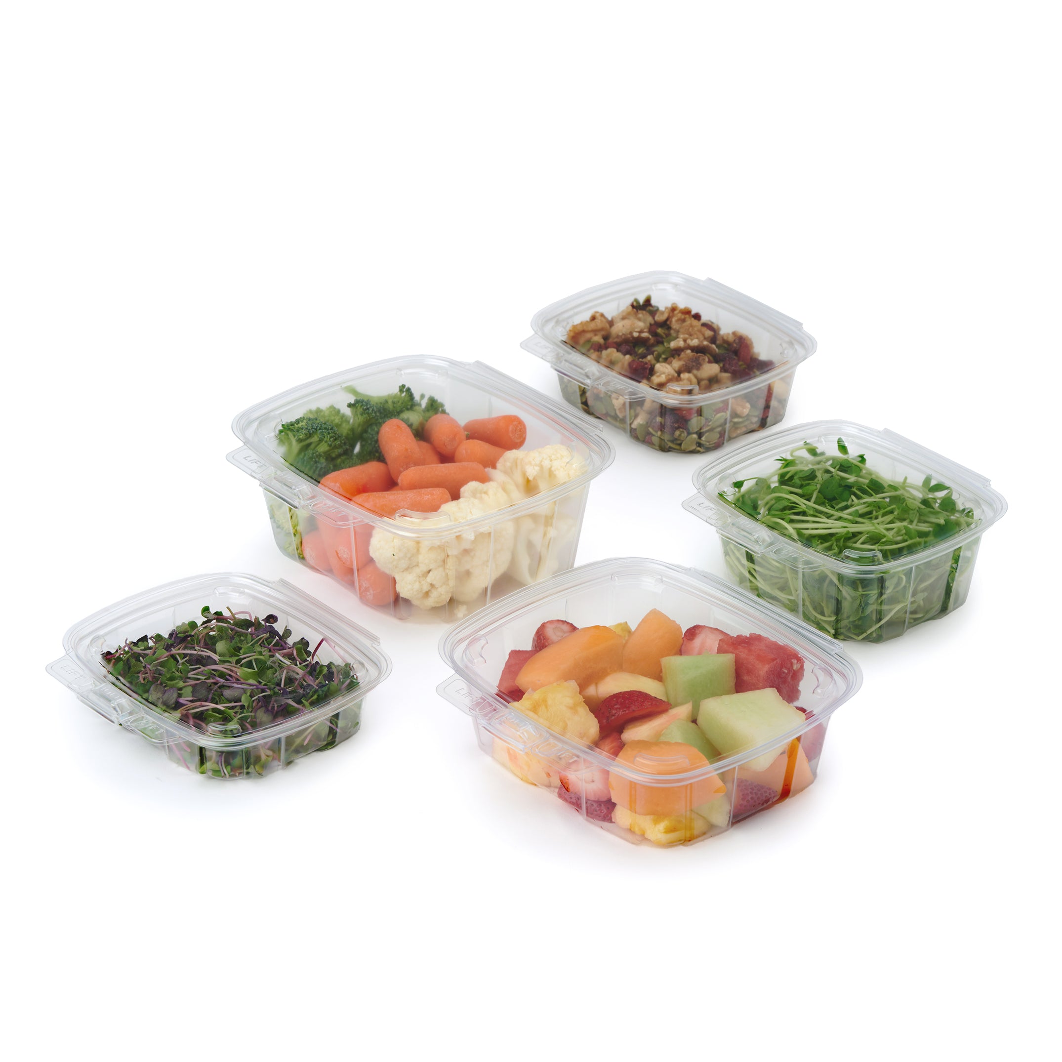 GoodGuard™ Multipurpose Clamshell Package, Crystal Clear, PLA, 270/Case