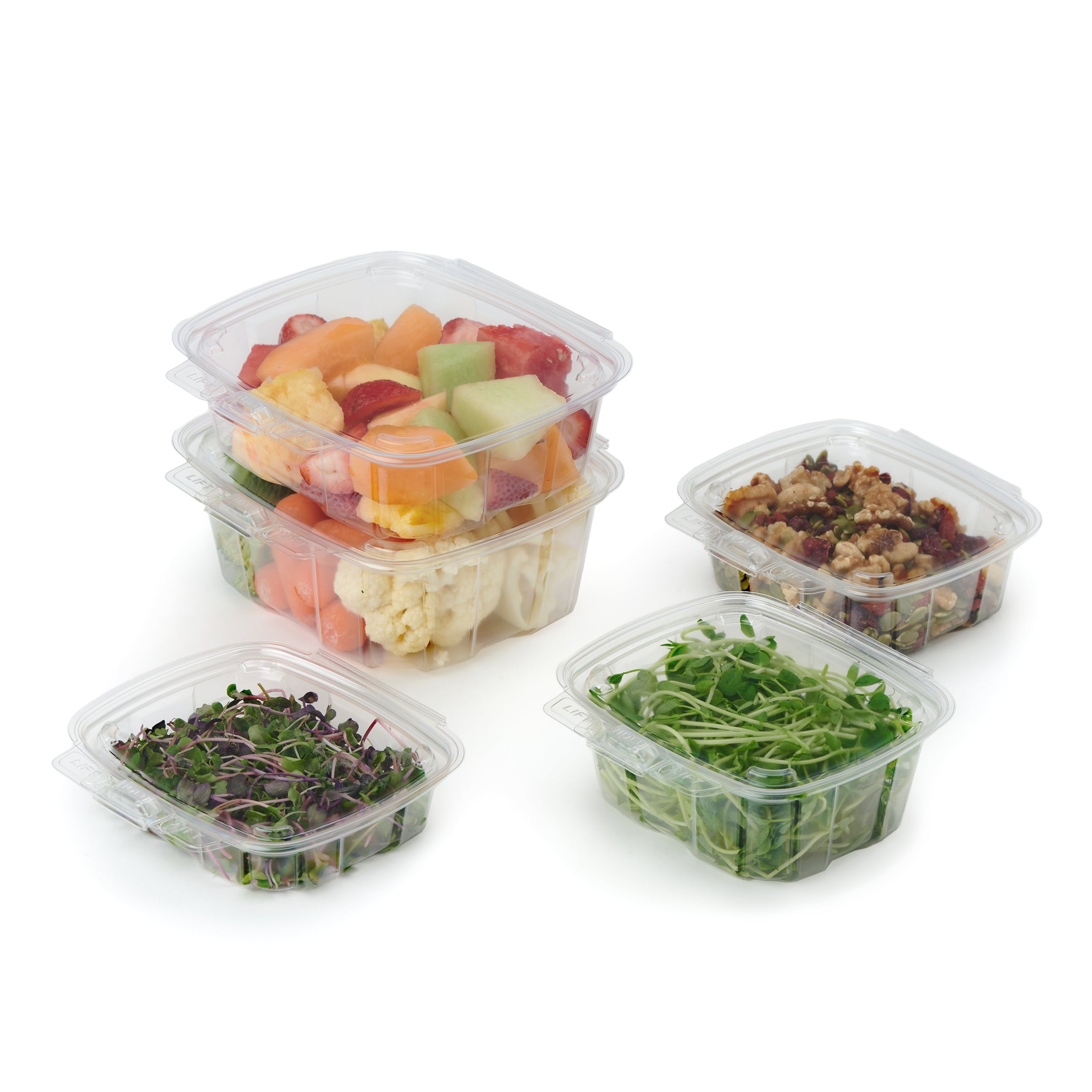 GoodGuard™ Multipurpose Clamshell Package, Crystal Clear, PLA, 270/Case