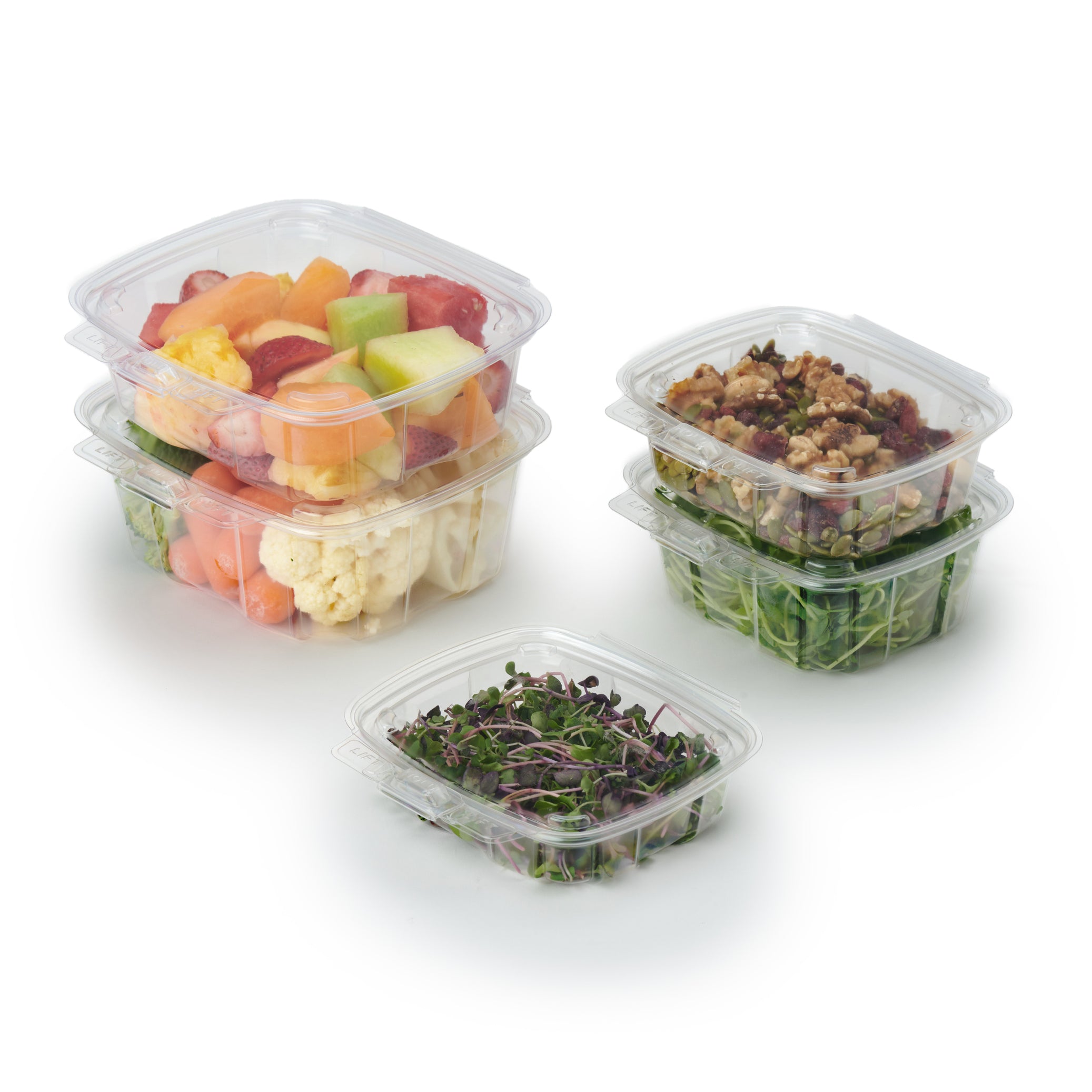 GoodGuard™ Multipurpose Clamshell Package, Crystal Clear, PLA, 270/Case