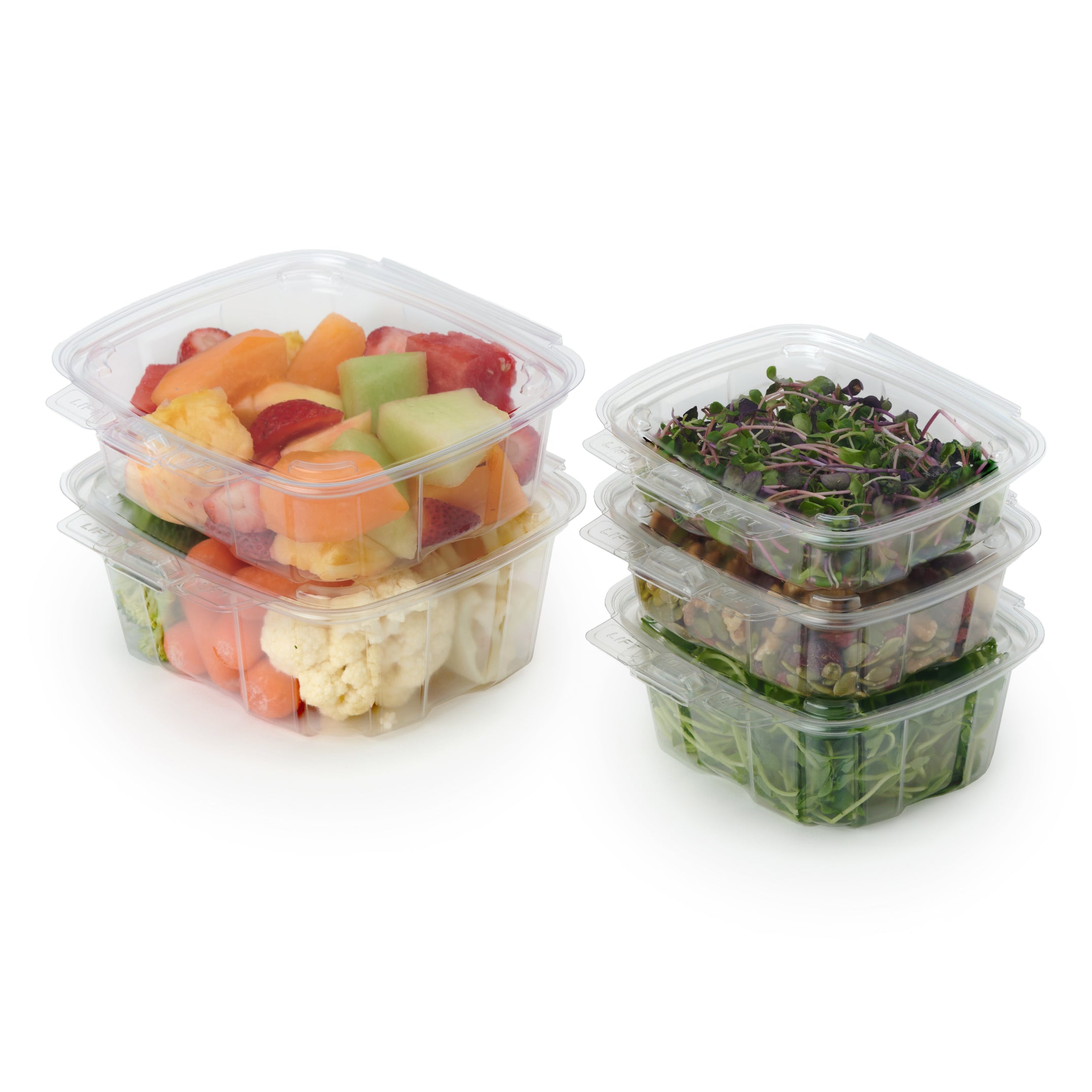 GoodGuard™ Multipurpose Clamshell Package, Crystal Clear, PLA, 270/Case