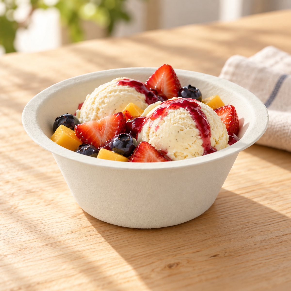 Eco-Rootz 7 Oz Molded Fiber Round Bowl, 600 Count Case