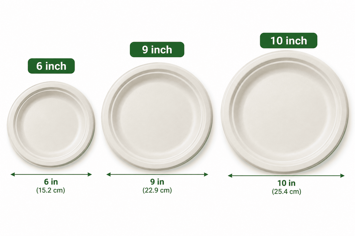 Eco-Rootz 10 Inch Molded Fiber Round Heavy Weight Plate