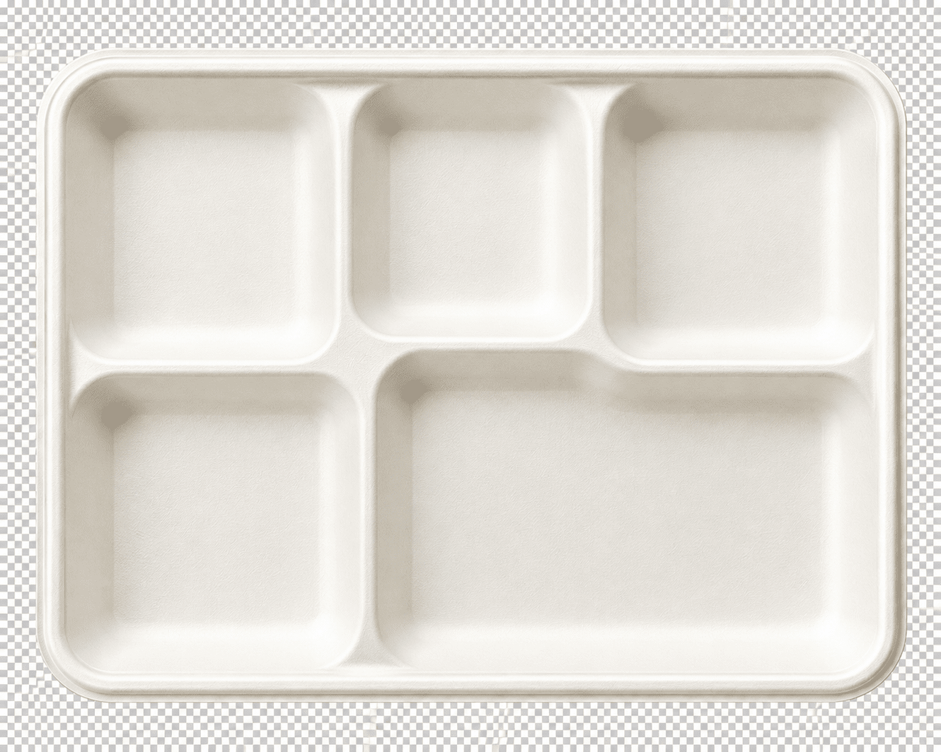 Eco-Rootz 5 Compartment Molded Fiber Tray