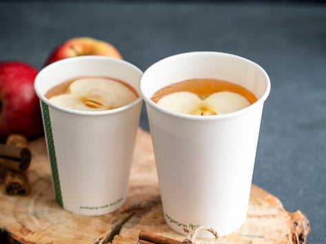 Vegware Single Wall Compostable White Hot Cups