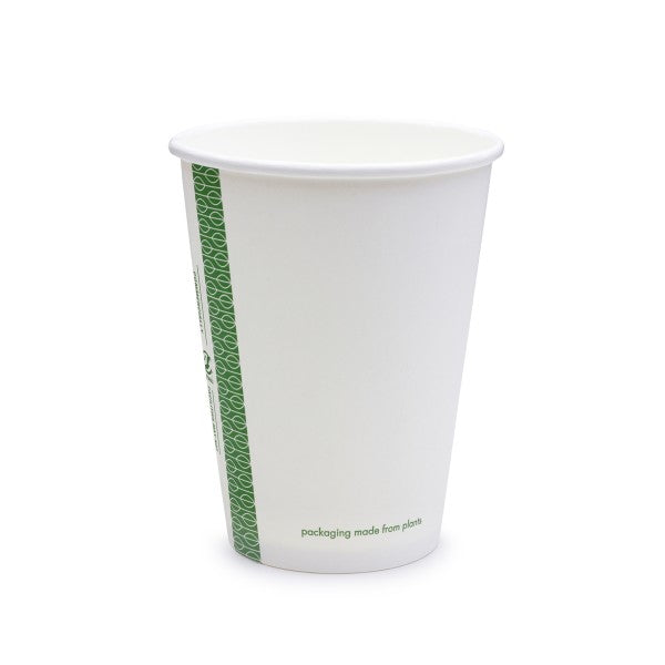 Vegware Single Wall Compostable White Hot Cups