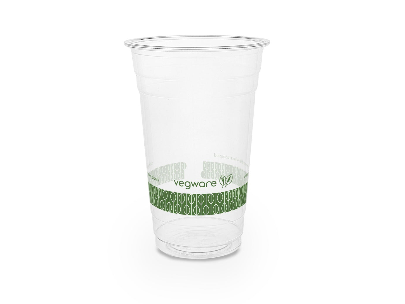 Vegware PLA Clear Cold Cup | 9, 12, 16, 20, 24 Oz | 96 Series