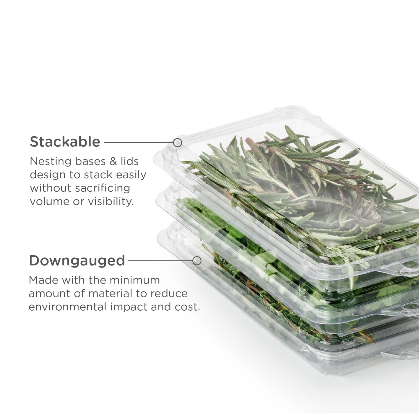 0.75 - 1 oz. Hanging Fresh Herb & Microgreen Package 0409 *