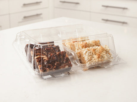Double Row 3" Cookie & Sliced Loaf Angled Display Package, Crystal Clear, PLA, 270/Case