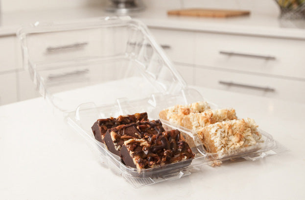 Double Row 3" Cookie & Sliced Loaf Angled Display Package, Crystal Clear, PLA, 270/Case