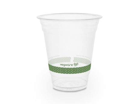 12-Ounce Vegware PLA Clear Cold Cup, 96 Series,1000-Count Case