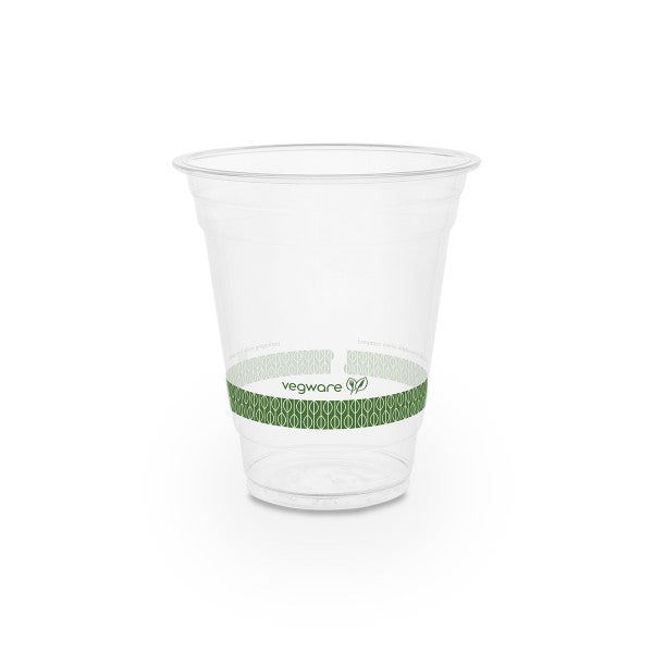12-Ounce Vegware PLA Clear Cold Cup, 96 Series,1000-Count Case