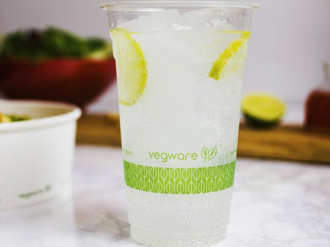 20-Ounce Vegware PLA Clear Cold Cup, 96 Series,1000-Count Case