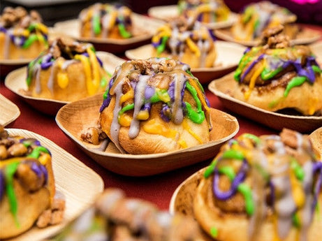 4-inch Mini Square Tasting Deep Palm Leaf Plate 600 Pack